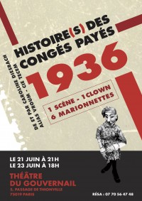 1936, Histoire(s) des congés payés au Théâtre du Gouvernail