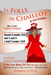 La Folle de Chaillot au Théâtre Darius Milhaud