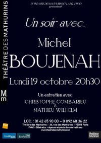 Un soir avec ... Michel Boujenah au Théâtre des Mathurins
