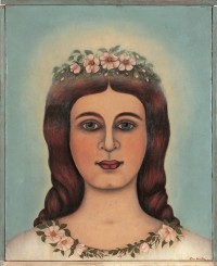 Élise Müller, La Fille de Jaïrus, 3 août - 15 septembre 1913, huile sur toile et sur bois, 51,6 × 42 cm, LaM,
