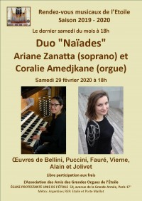 Coralie Amedjkane et Ariane Zanatta en concert