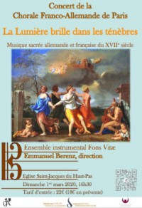 La Chorale franco-allemande de Paris et Ensemble instrumental Fons Vitae en concert