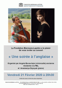 Anastasiya Dzisyak et Ángela Escauriaza en concert