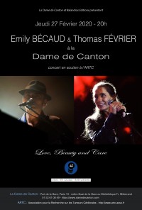Emily Bécaud et Thomas Février en concert