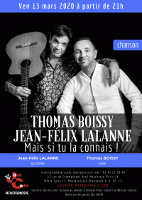 Thomas Boissy et Jean-Félix Lalanne en concert