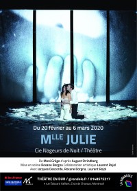 Mademoiselle Julie au Théâtre de la Girandole