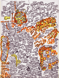 Zdenek Kosek, sans titre, circa 1985, encre et marqueur sur papier, 19.3 x 14.7 cm