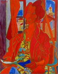 La Liseuse en Provence, 2002, huile, 92x73 cm