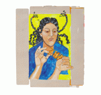 Neïla Czermak Ichti, Montresse qui aime le sucre, gouache sur carton, 37,2 x 31 cm, 2019