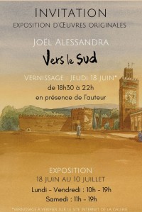 Exposition "Vers le Sud" Joël Alessandra à la Galerie Art-Maniak