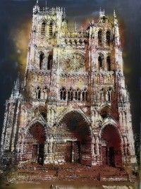 Artiste-Ouvrier, Notre-Dame d'Amiens, 130x97cm, 2018