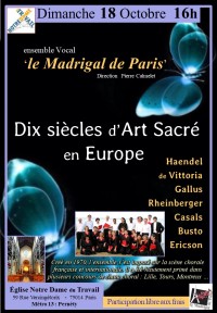 Le Madrigal de Paris en concert