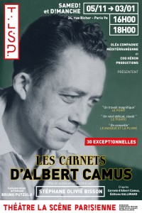 Les Carnets d'Albert Camus à La Scène Parisienne