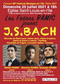 Maxime Ramic, Nikita Ramic et Ienissei Ramic en concert