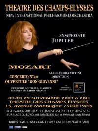 Alessandra Vittini et le New International Philharmonia Orchestra en concert - Affiche