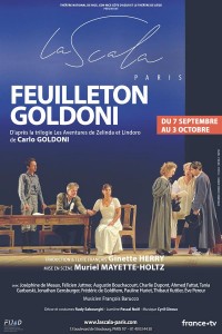Affiche Feuilleton Goldoni - La Scala Paris