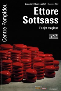Affiche de l'exposition Ettore Sottsass, L'objet magique au Centre Georges-Pompidou 