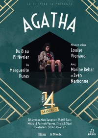 Affiche Agatha - Théâtre 14