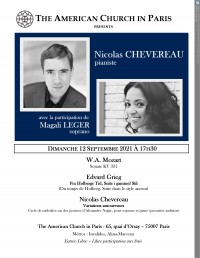 Nicolas Chevereau et Magali Léger en concert