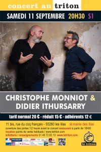 Christophe Monniot et Didier Ithursarry au Triton