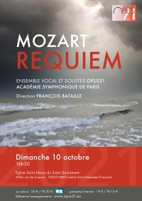 L'Ensemble vocal Opus 21 et Académie symphonique de Paris en concert