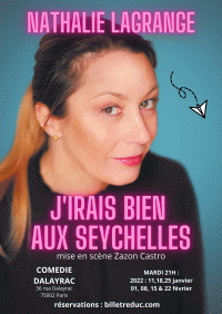 Affiche Nathalie Lagrange : J'irais bien aux Seychelles