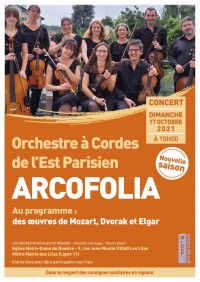 L'Orchestre à cordes de l'Est parisien Arcofolia en concert