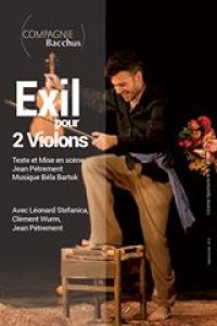 Affiche Exil pour deux violons - Théâtre L'Essaïon