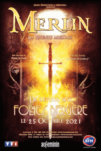 Merlin, la légende musicale aux Folies Bergère - Affiche