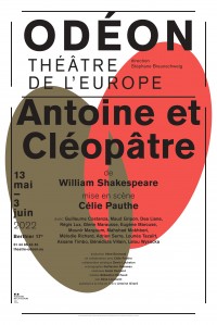 Affiche Antoine et Cléopâtre à l'Odéon - Ateliers Berthier