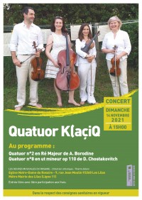 Quatuor KLaçiQ en concert