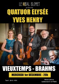 Le Quatuor Élysée et Yves Henry au Bal Blomet
