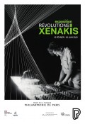 Affiche de l'exposition Révolutions Xenakis à la Cité de la Musique
