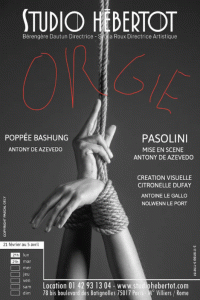 Affiche Orgie - Studio Hébertot