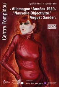 Affiche de l'exposition Allemagne / Années 1920 / Nouvelle Objectivité / August Sander au Centre Georges-Pompidou