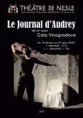 Affiche Le Journal d'Audrey - Théâtre de Nesle
