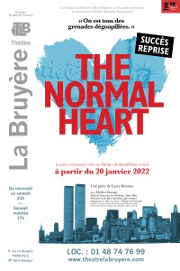Affiche The normal heart - Théâtre La Bruyère