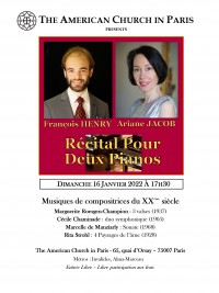Ariane Jacob et François Henry en concert
