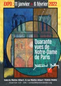Exposition "Quarante vues de Notre-Dame de Paris" par Bertrand Bellon - Affiche