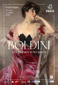 Affiche de l'exposition Boldini (1842-1931), Les plaisirs et les jours au Musée du Petit Palais