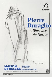 Affiche de l'exposition Buraglio à l'épreuve de Balzac	