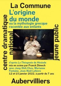 Affiche L'Origine du monde ou la mythologie grecque racontée aux enfants - Théâtre de la Commune
