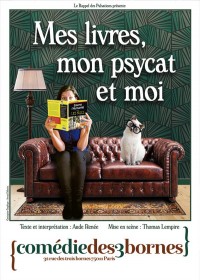 Affiche Aude Renée - Mes livres, mon psycat et moi - Comédie des Trois Bornes