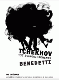 Affiche Tchekhov, 137 évanouissements - Mise en scène Christian Benedetti