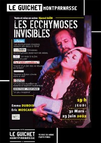 Affiche Les Ecchymoses invisibles - Guichet-Montparnasse