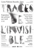 Exposition Traces de l'invisible au Centre Wallonie-Bruxelles - Affiche