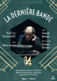 Affiche La Dernière Bande - Théâtre 14