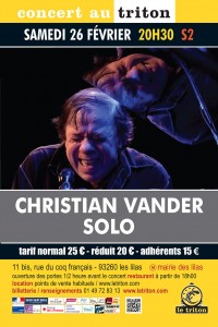 Christian Vander au Triton