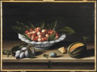 Louise Moillon, Coupe de cerises, prunes et melon, département des Peintures