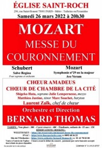 L'Orchestre Bernard Thomas, Chœur Amadeus, Chœur de chambre de la Cité et solistes en concert